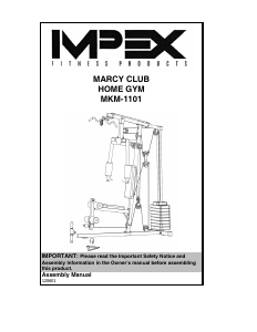 Manual Impex MKM-1101 Multi-gym