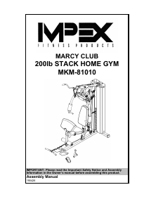 Handleiding Impex MKM-81010 Fitnessapparaat