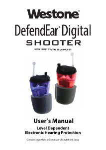 Manual Westone DefendEar Digital Shooter Ear Plugs