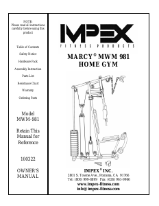 Manual Impex MWM-981 Multi-gym
