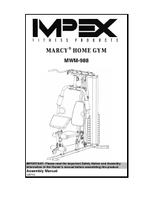 Manual Impex MWM-988 Multi-gym