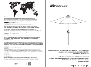 사용 설명서 Goplus OP70736WNA 정원 파라솔