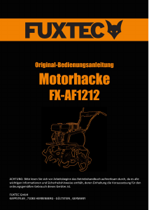Bedienungsanleitung Fuxtec FX-AF1212 Kultivator