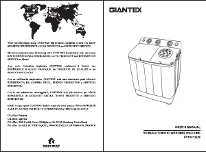 Handleiding Giantex FP10012US-GRA Wasmachine