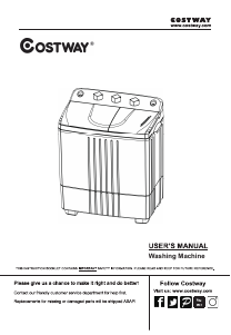 Handleiding Costway FP10030A Wasmachine