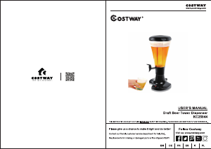 Manuale Costway KC25944-2A Spillatore