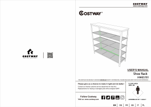 Panduan Costway HW65781A Rak Sepatu