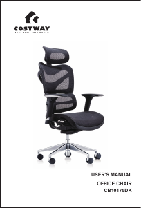 Manual Costway CB10175DKA Office Chair