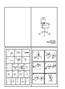 Bruksanvisning Costway HW65904BKA Arbetsstol