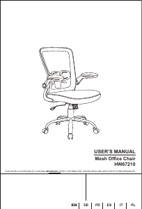 Manual Costway HW67210BKA Office Chair