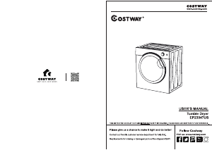 Manual Costway EP23047USB Dryer