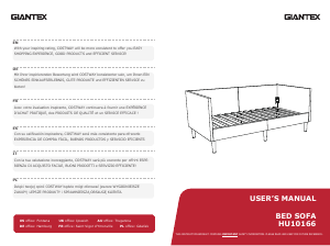 Brugsanvisning Giantex HU10166GRA Sovesofa