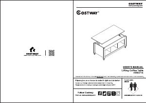 사용 설명서 Costway HW65716CFA 커피 테이블