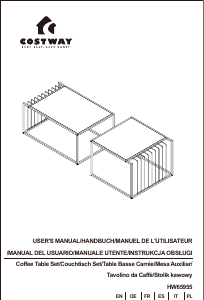 Наръчник Costway HW65955A Масичка за кафе