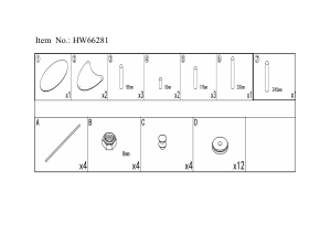 Priročnik Costway HW66281BKA Klubska mizica