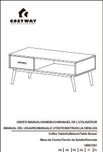 Manuale Costway HW67261A Tavolino