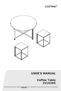 説明書 Costway JV10295GRA コーヒーテーブル