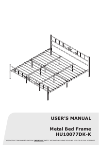 Bruksanvisning Costway HU10077DK-KA Seng