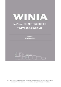 Manual de uso Winia L32B900BQS Televisor de LED