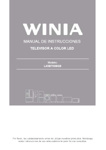 Manual de uso Winia L43B750BQS Televisor de LED