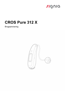 Brugsanvisning Signia CROS Pure 312 X Høreapparat