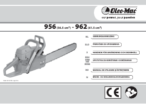 Handleiding Oleo-Mac 962 Kettingzaag