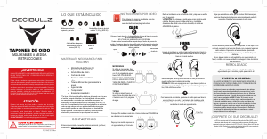 Manual de uso Decibullz PLG1 Tapones para oídos