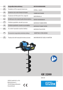 Manual Güde GE 2200 Earth Auger