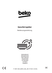 Bedienungsanleitung BEKO BDIT38530D Geschirrspüler