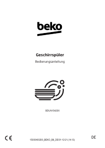 Bedienungsanleitung BEKO BDUN15420X Geschirrspüler