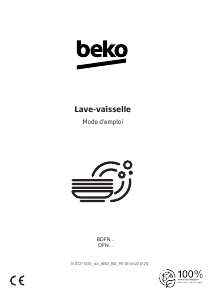 Mode d’emploi BEKO BDFN36650XC Lave-vaisselle