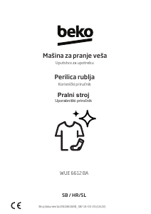 Priročnik BEKO WUE 6612 BA Pralni stroj