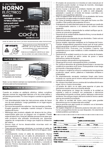 Manual de uso Codini 46ACL20 Horno