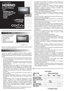 Manual de uso Codini 46CL Horno