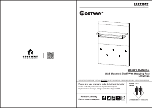 Manual Costway HW67596A Coat Rack