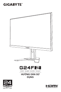 Hướng dẫn sử dụng Gigabyte G24F2 Màn hình LED