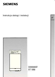 Instrukcja Siemens Siwamat XT 1050 Pralka