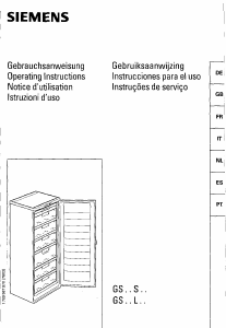 Manuale Siemens GS32S01 Congelatore