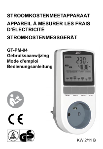 Handleiding Quigg GT-PM-04 Energiemeter