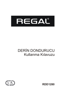 Kullanım kılavuzu Regal RDD 1280 Dondurucu