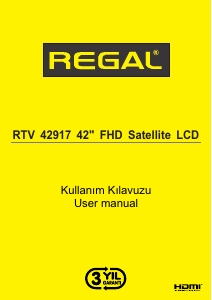 Manual Regal RTV42917 LCD Television