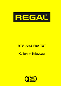 Kullanım kılavuzu Regal RTV7274 LCD televizyon
