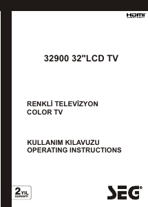 Kullanım kılavuzu SEG 32900 LCD televizyon