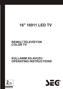 Manual SEG 16911 LED Television