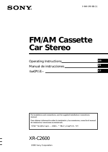 Manual Sony XR-C2600 Car Radio