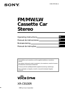 Manual Sony XR-C9100R Car Radio