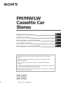 Manual Sony XR-C353 Car Radio