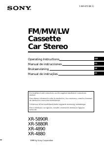 Manual Sony XR-4880 Auto-rádio