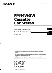 Manual de uso Sony XR-C5500 Radio para coche