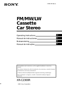 Manual de uso Sony XR-C2300R Radio para coche